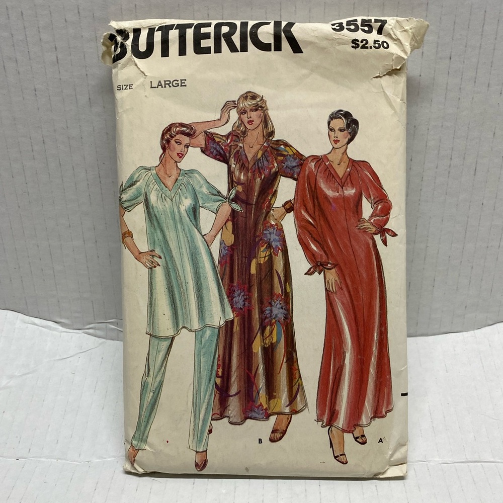 * Butterick Crafton or tunic & pants sewing pattern vintage 1970 cut Preowned